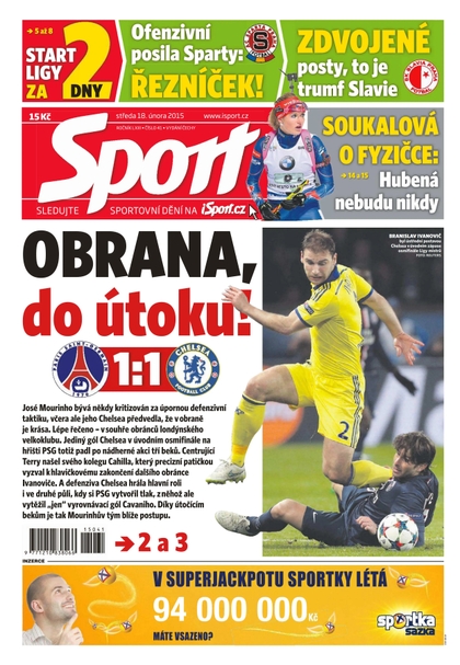 E-magazín Sport - 18.2.2015 - CZECH NEWS CENTER a. s.