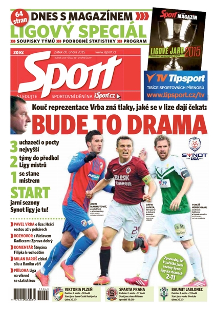 E-magazín Sport - 20.2.2015 - CZECH NEWS CENTER a. s.
