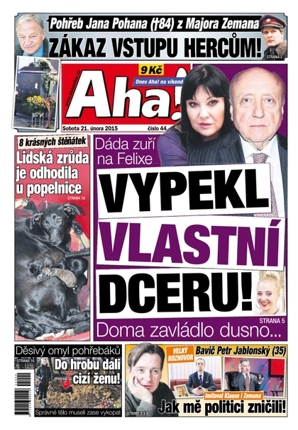 E-magazín AHA! - 21.2.2015 - CZECH NEWS CENTER a. s.
