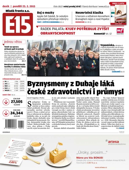 E-magazín E15 23.2.2015 - Czech Media Invest