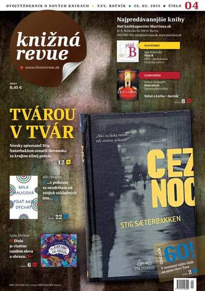 E-magazín Knižná revue 4/2015 - Literárne informačné centrum