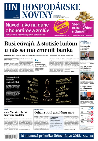 E-magazín Hospodárske noviny 24.02.2015 - MAFRA Slovakia, a.s.