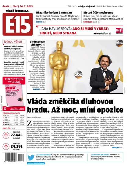 E-magazín E15 24.2.2015 - Czech Media Invest