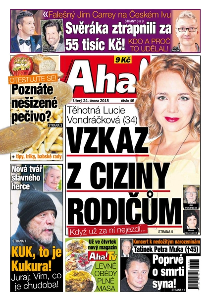 E-magazín AHA! - 24.2.2015 - CZECH NEWS CENTER a. s.