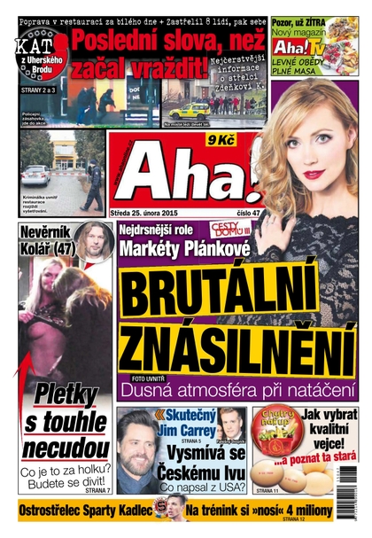 E-magazín AHA! - 25.2.2015 - CZECH NEWS CENTER a. s.