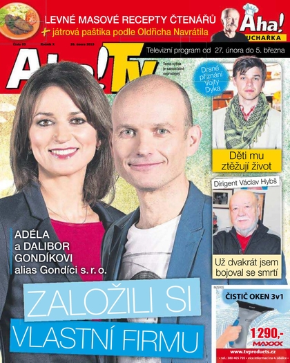 E-magazín AHA! Tv - 26.2.2015 - CZECH NEWS CENTER a. s.