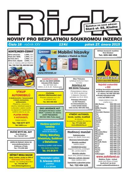 E-magazín Risk 16/2015 - Risk