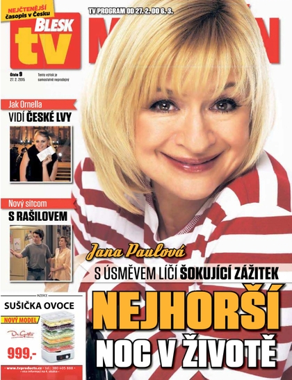 E-magazín Blesk Tv magazín - 27.2.2015 - CZECH NEWS CENTER a. s.