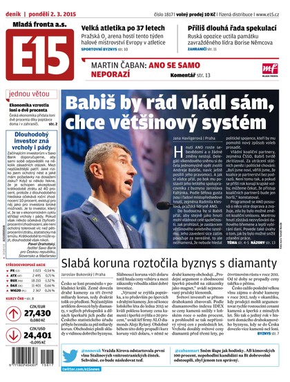 E-magazín E15 2.3.2015 - Czech Media Invest
