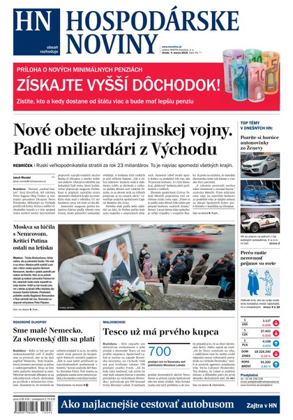 E-magazín Hospodárske noviny 04.03.2015 - MAFRA Slovakia, a.s.