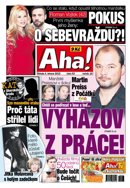 E-magazín AHA! - 4.3.2015 - CZECH NEWS CENTER a. s.