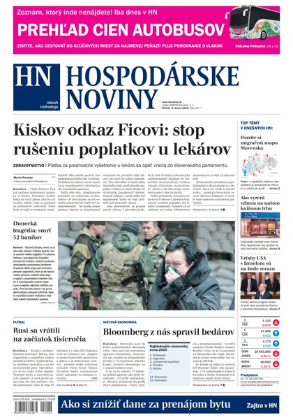 E-magazín Hospodárske noviny 05.03.2015 - MAFRA Slovakia, a.s.