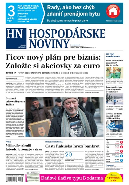 E-magazín Hospodárske noviny 06.03.2015 - MAFRA Slovakia, a.s.