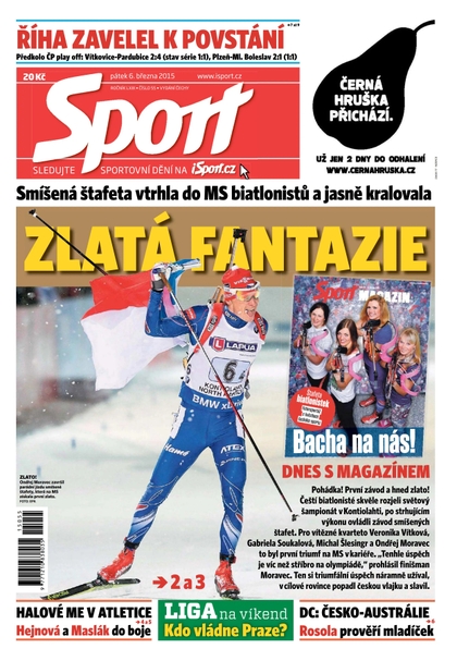 E-magazín Sport - 6.3.2015 - CZECH NEWS CENTER a. s.