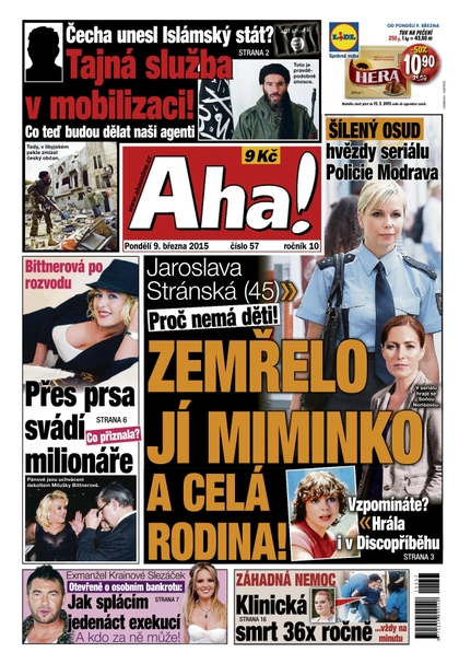E-magazín AHA! - 9.3.2015 - CZECH NEWS CENTER a. s.