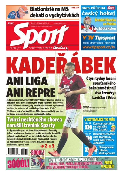 E-magazín Sport - 10.3.2015 - CZECH NEWS CENTER a. s.