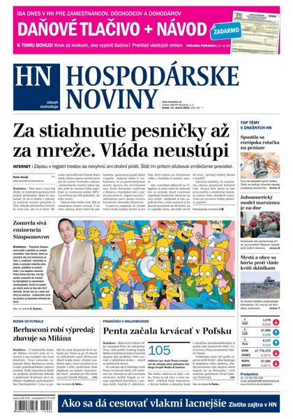 E-magazín Hospodárske noviny 11.03.2015 - MAFRA Slovakia, a.s.