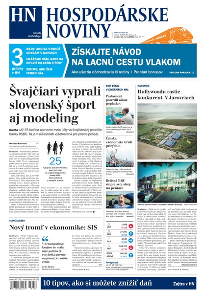 E-magazín Hospodárske noviny 12.03.2015 - MAFRA Slovakia, a.s.