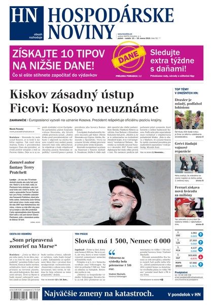 E-magazín Hospodárske noviny 13.03.2015 - MAFRA Slovakia, a.s.