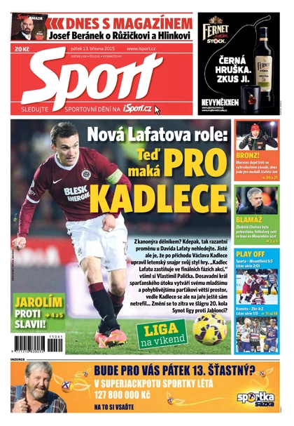 E-magazín Sport - 13.3.2015 - CZECH NEWS CENTER a. s.