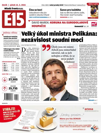 E-magazín E15 13.3.2015 - Czech Media Invest