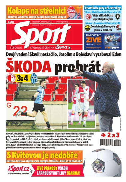 E-magazín Sport - 14.3.2015 - CZECH NEWS CENTER a. s.
