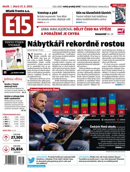 E-magazín E15 17.3.2015 - Czech Media Invest