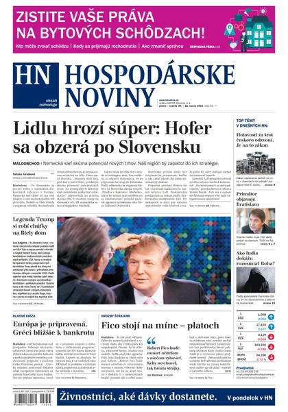 E-magazín Hospodárske noviny 20.03.2015 - MAFRA Slovakia, a.s.