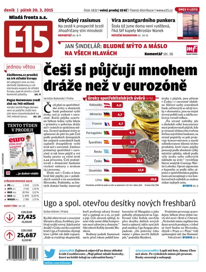E-magazín E15 20.3.2015 - Czech Media Invest
