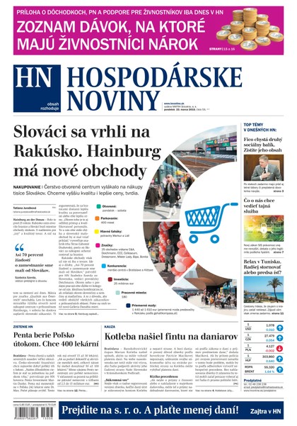 E-magazín Hospodárske noviny 23.03.2015 - MAFRA Slovakia, a.s.