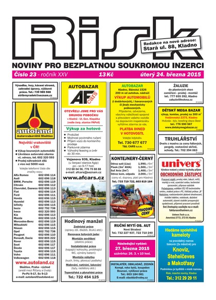 E-magazín Risk 23/2015 - Risk