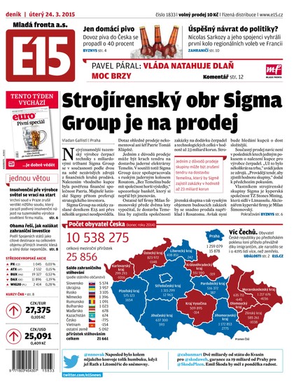 E-magazín E15 24.3.2015 - Czech Media Invest