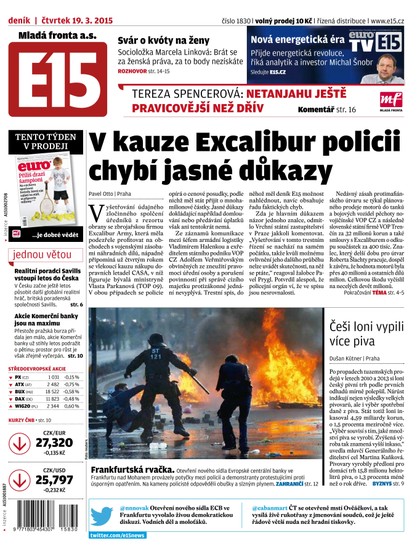 E-magazín E15 25.3.2015 - Czech Media Invest