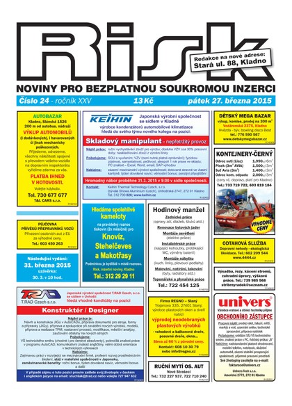 E-magazín Risk 24/2015 - Risk