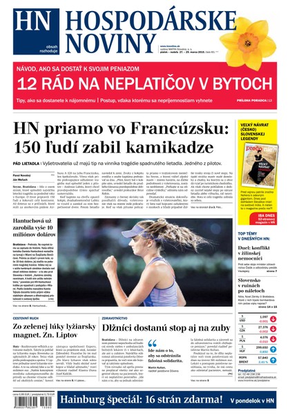 E-magazín Hospodárske noviny 27.03.2015 - MAFRA Slovakia, a.s.