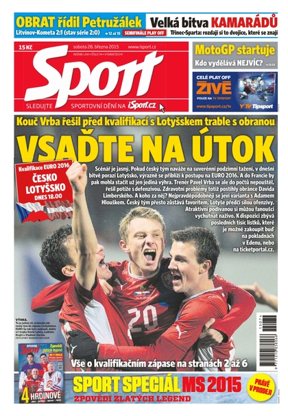E-magazín Sport - 28.3.2015 - CZECH NEWS CENTER a. s.