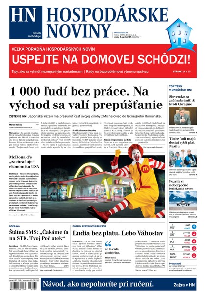 E-magazín Hospodárske noviny 8.4.2015 - MAFRA Slovakia, a.s.