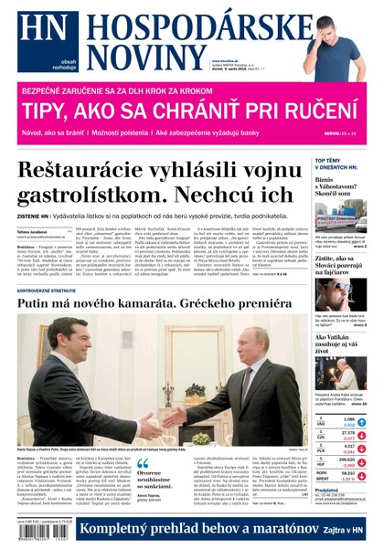 E-magazín Hospodárske noviny 9.4.2015 - MAFRA Slovakia, a.s.
