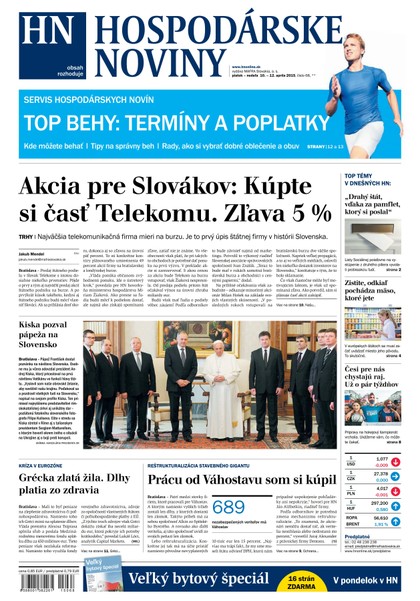 E-magazín Hospodárske noviny 10.4.2015 - MAFRA Slovakia, a.s.