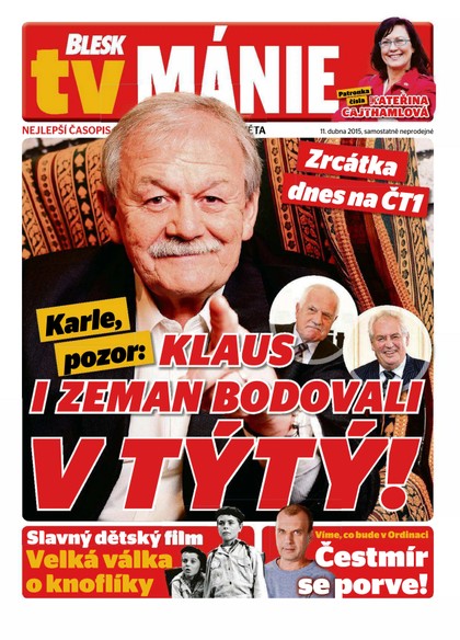 E-magazín Blesk Tv manie - 11.4.2015 - CZECH NEWS CENTER a. s.