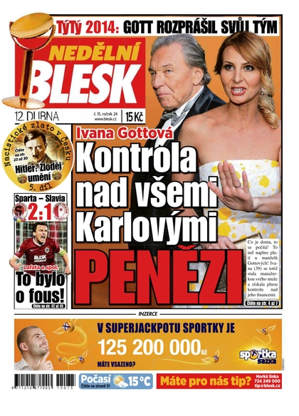 E-magazín Nedělní Blesk - 12.4.2015 - CZECH NEWS CENTER a. s.
