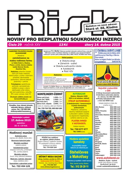 E-magazín Risk 29/2015 - Risk