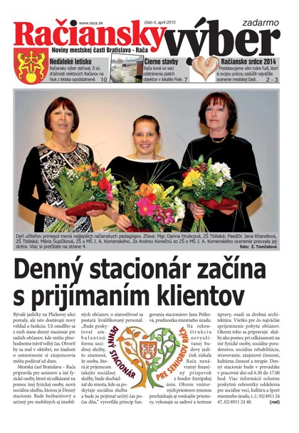 E-magazín 4,2015 - Miestny úrad Bratislava - Rača