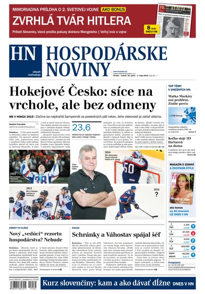 E-magazín Hospodárske noviny 30.04.2015 - MAFRA Slovakia, a.s.