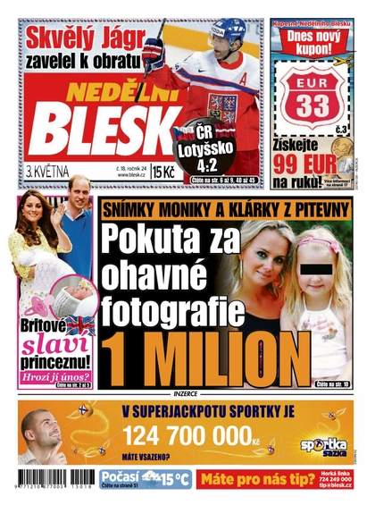 E-magazín Nedělní Blesk - 3.5.2015 - CZECH NEWS CENTER a. s.