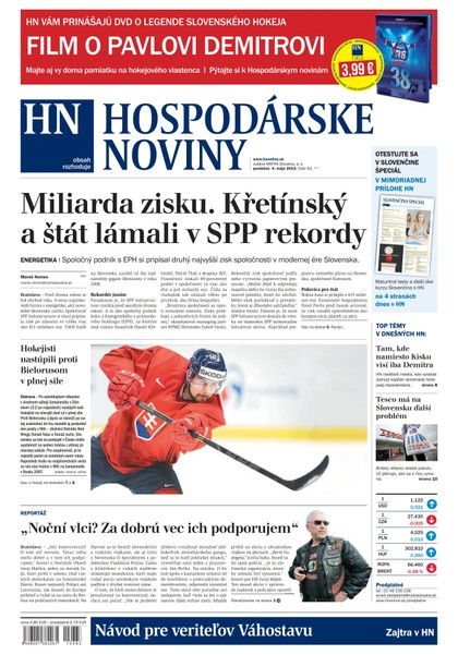 E-magazín Hospodárske noviny 04.05.2015 - MAFRA Slovakia, a.s.