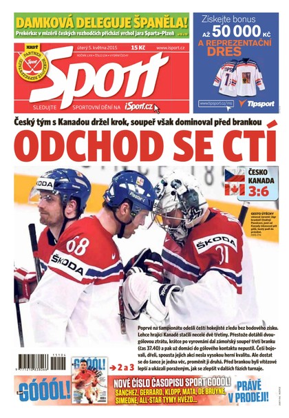 E-magazín Sport - 5.5.2015 - CZECH NEWS CENTER a. s.