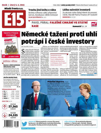 E-magazín E15 5.5.2015 - Czech Media Invest