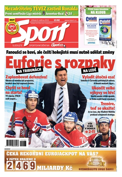 E-magazín Sport - 6.5.2015 - CZECH NEWS CENTER a. s.