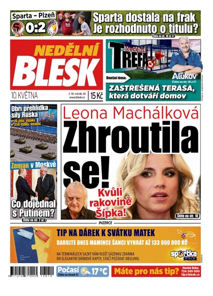E-magazín Nedělní Blesk - 10.5.2015 - CZECH NEWS CENTER a. s.